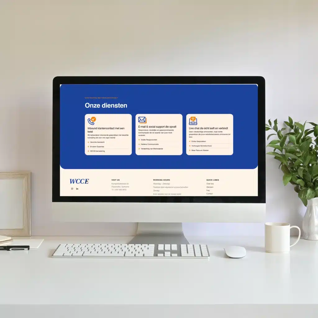 FAQ section design for a professional callcenter website